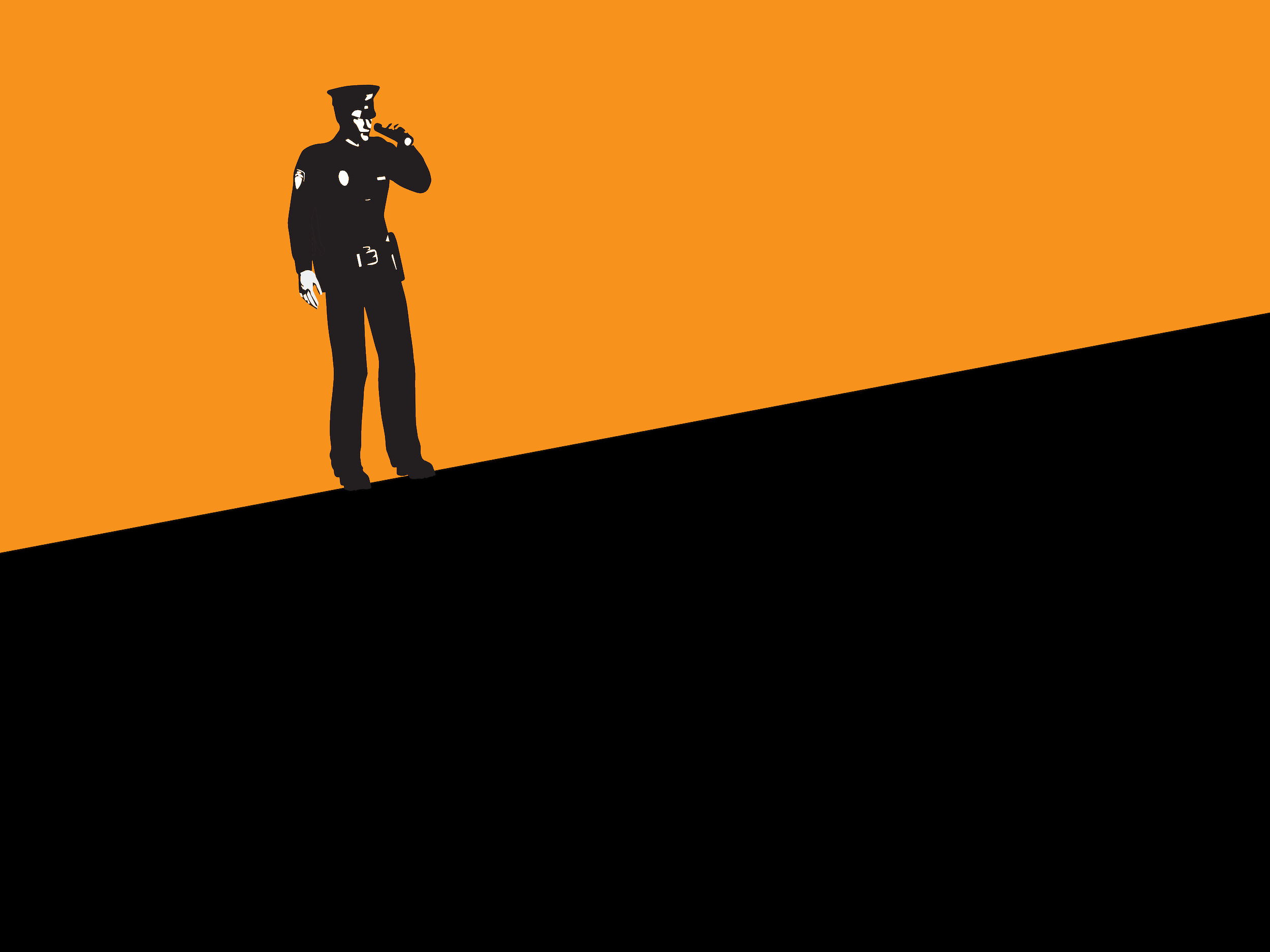 police officer and flashlight gif