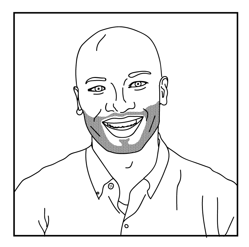 Illustration of Allen Narcisse, Crosstown LA advisory board member