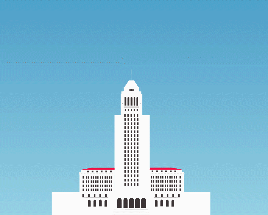 illustration of Los Angeles City Hall