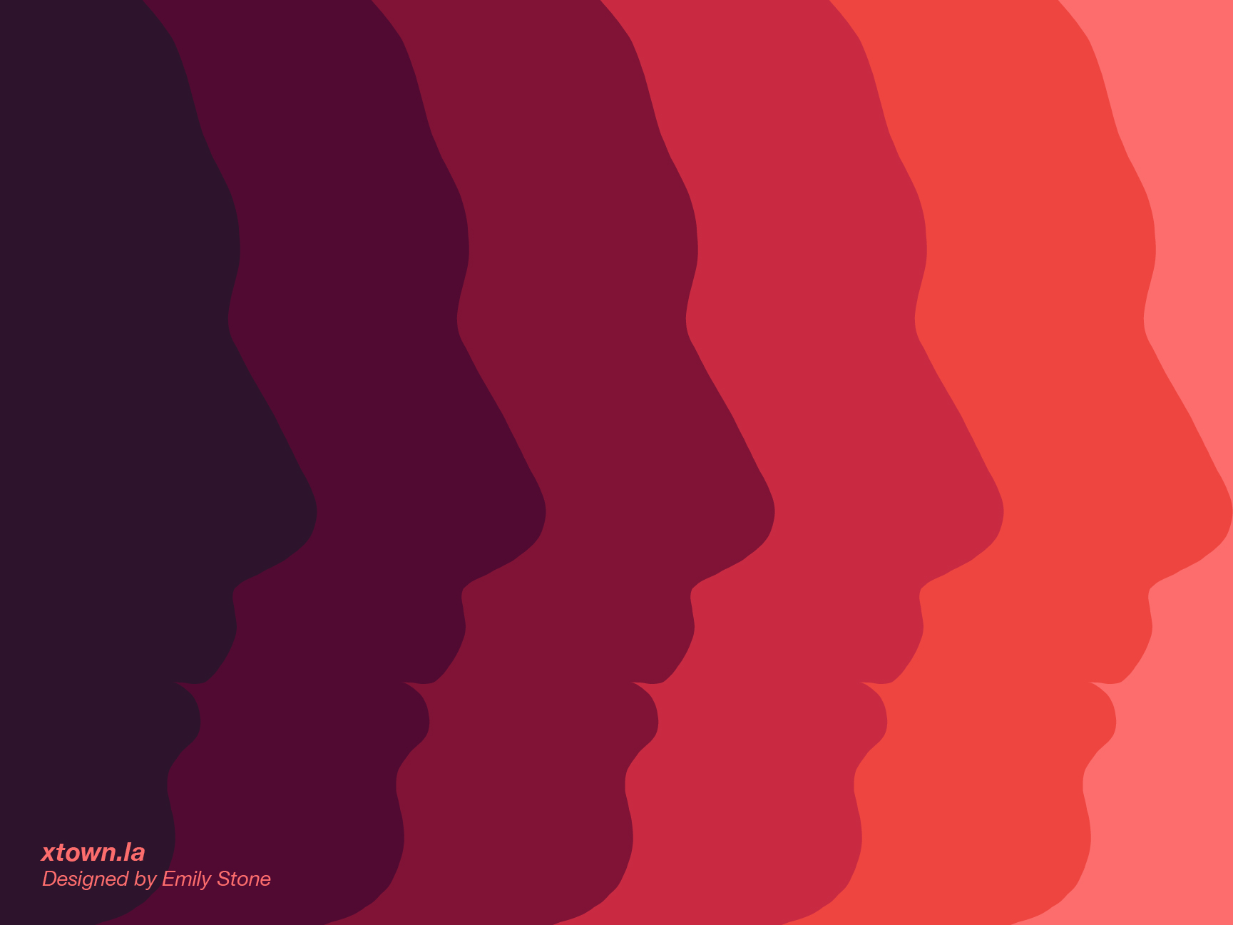 Faces in profile fading from orange on the right to dark red on the left to illustrate a story about intolerance