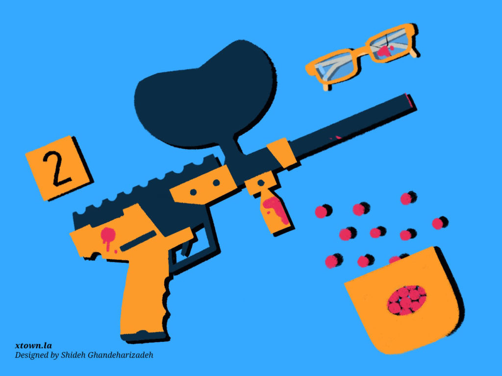 paintball gun illustration