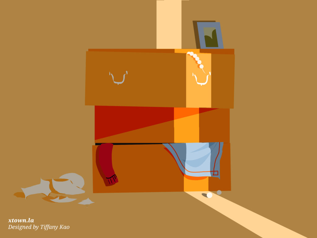 Illustration of a burglarized short term rental unit