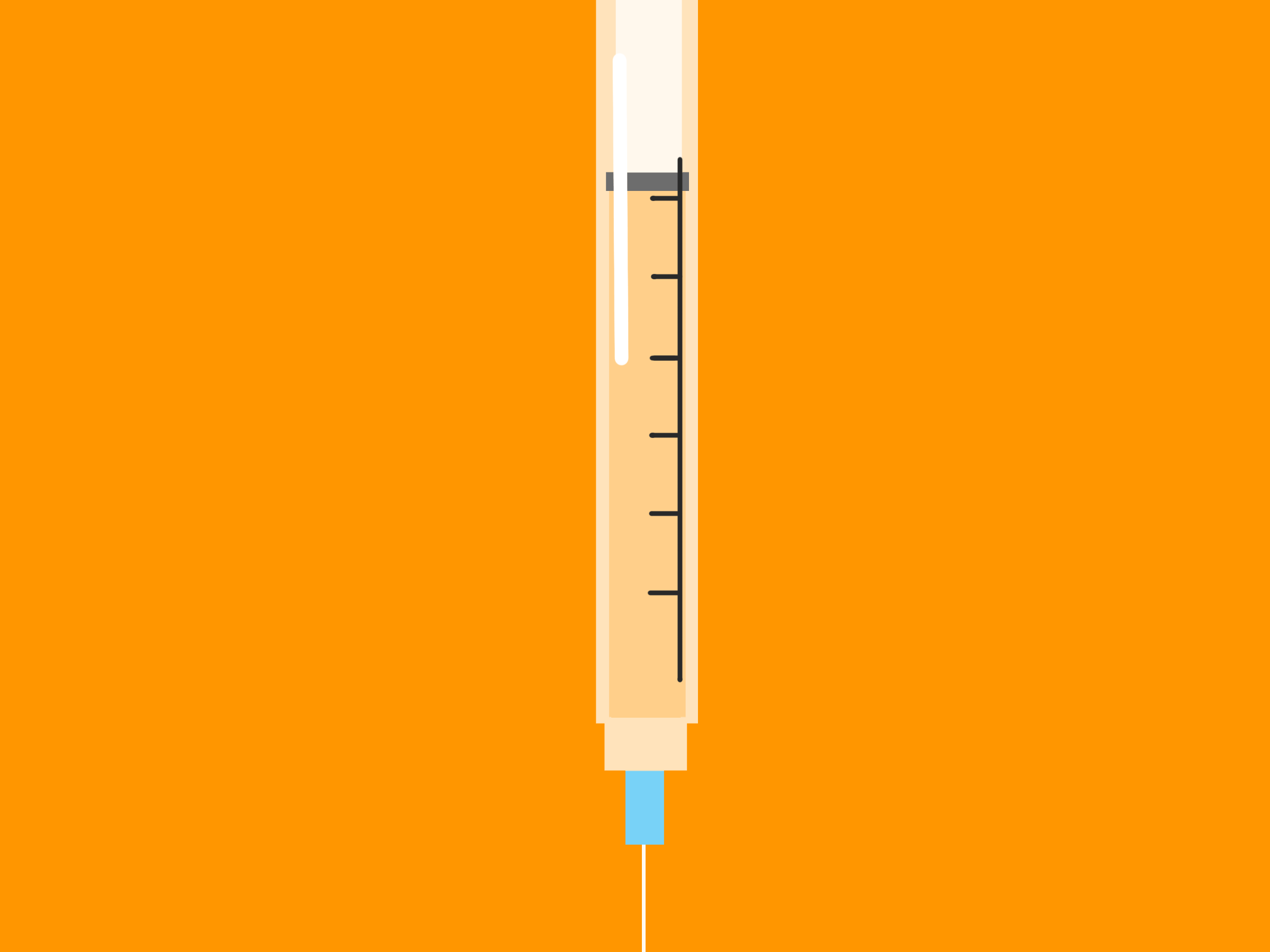 Illustration of a vaccine dose