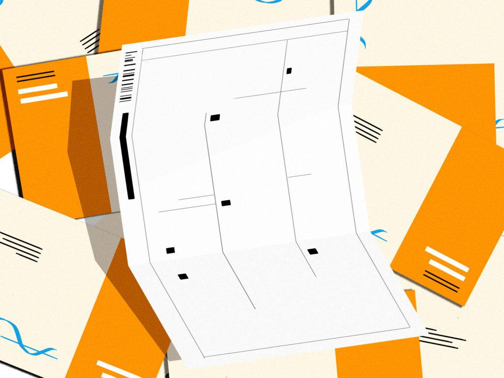 Image of voter ballots