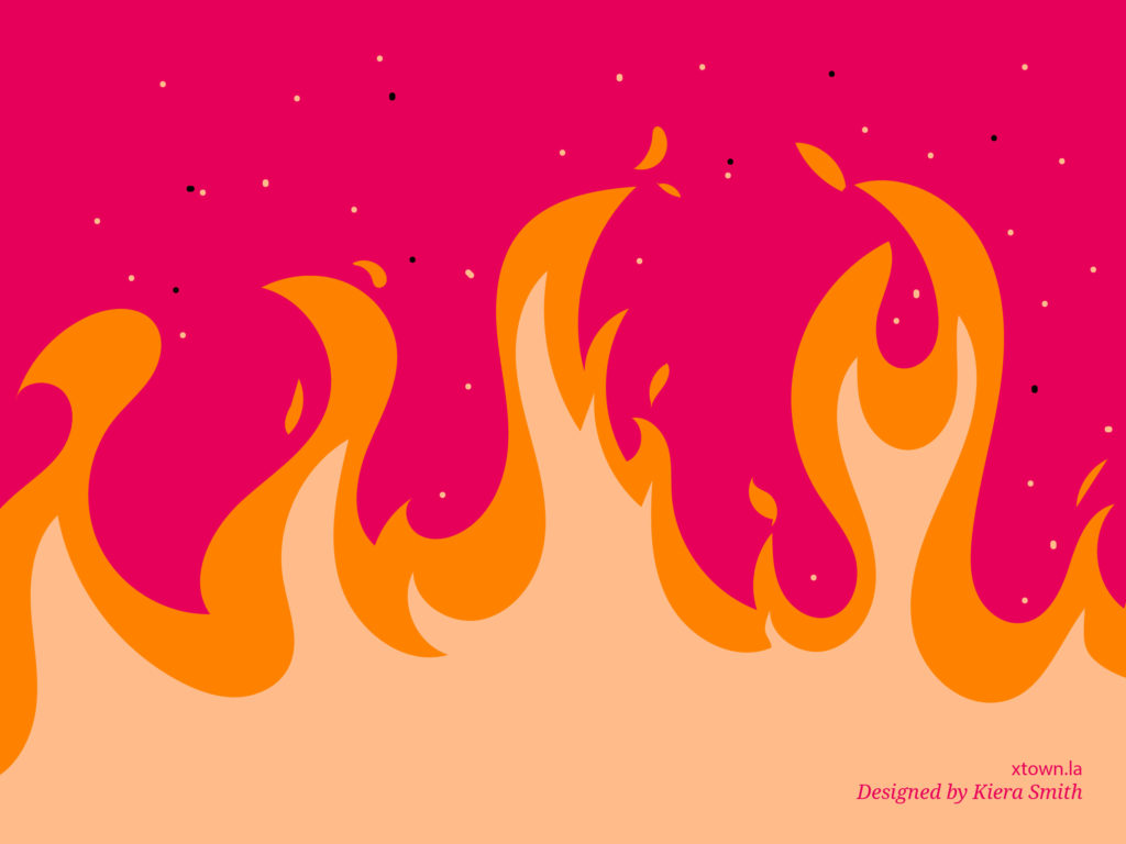 Illustration of flames